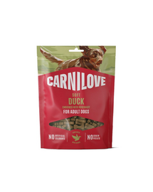 Recompense moi câini adulți CARNILOVE Soft Snack Duck 200 g cu rață și rozmarin