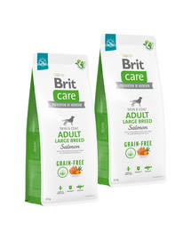 BRIT Care Grain-free Adult Large Breed Salmon 2 x 12 kg hrană fără cereale câini talie mare, cu somon