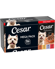 CESAR Gulaș rural hrană umedă câini adulți, mix 4 arome, 24x150 g