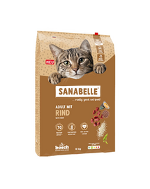SANABELLE Classic Adult cu vită hrană pisici adulte active 10 kg