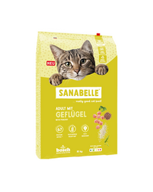 SANABELLE Classic Adult hrană pentru pisici adulte cu pasăre 10 kg