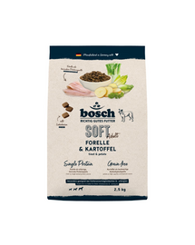 BOSCH HPC Soft Adult 2,5 kg păstrăv și cartof hrană câini