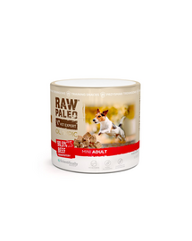 RAW PALEO Olympic Beef Mini recompensă hipoalergenică de antrenament pentru câini mici, cu vită 90 g