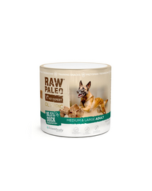 RAW PALEO Olympic Duck Medium Large recompensă de antrenament pentru câini medii și mari, cu rață 90 g