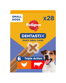DentaStix (małe rasy) przysmak dentystyczny dla psów 28 szt. - 4x110g