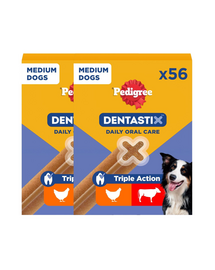 PEDIGREE DentaStix (średnie rasy) przysmak dentystyczny dla psów 112 szt. 2 x 8x180g