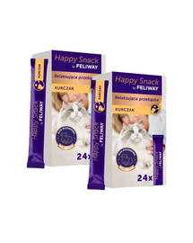 FELIWAY Happy Snack Chicken 48x15 g cu pui, gustare relaxantă pentru pisici