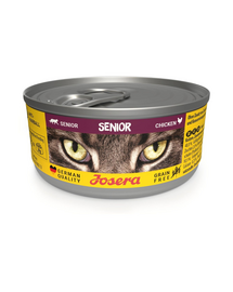 JOSERA Senior Cat cu pui 85 g hrană umedă fără cereale pentru pisici senior