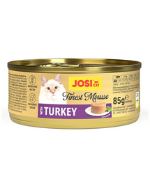 JOSERA JosiCat Finest Mousse with Turkey 85 g cu curcan hrană umedă pisici adulte