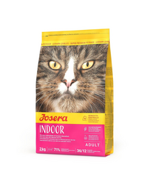 JOSERA Indoor Cat cu pește 2 kg hrană uscată pentru pisici de interior și sterilizate