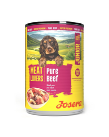 JOSERA Meat Lovers Junior Pure Beef 400 g hrană căței, cu vită