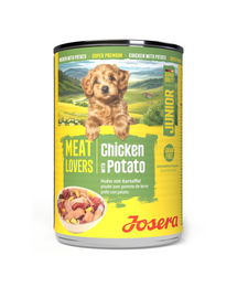 JOSERA Meat Lovers Junior Chicken & Potato 400 g hrană căței, cu pui, rață și cartofi