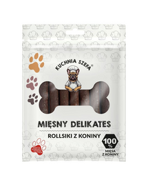 Mięsny Delikates Rollsy z Koniny 50 szt. przysmaki dla psów