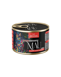 MAU Pate & Filet hrană pisici adulte, cu vită, cartof dulce și rozmarin 185 g