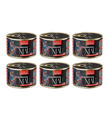 MAU Pate & Filet Vită cu cartofi dulci și rozmarin 6x185 g hrană umedă pentru pisici