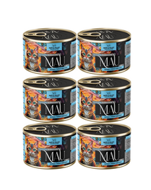 MAU Pate & Filet Sebastă cu violetă tricoloră 6x185 g hrană umedă pentru pisici