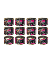 MAU Pate & Filet Rață cu iepure și zmeură 12x185 g hrană umedă pentru pisici sterilizate