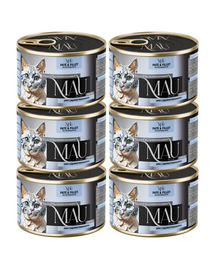 MAU Pate & Filet Cerb cu fructe de haskap 6x185 g hrană umedă pentru pisici sterilizate