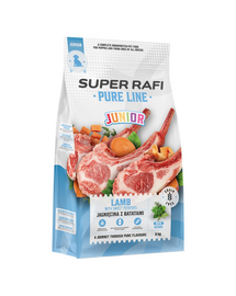 SUPER RAFI Pure Line Junior hrană uscată pentru căței cu miel și cartofi dulci 9 kg