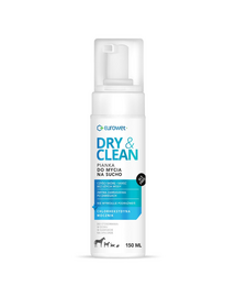 EUROWET Dry&Clean spumă pentru curățare fără apă câini și pisici 150 ml
