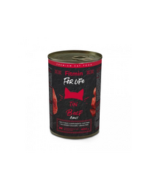 FITMIN For Life Cat Vită în Sos Hrană Umedă pentru Pisici 400 g
