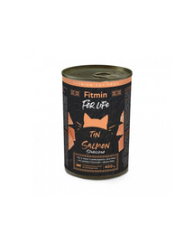FITMIN For Life Cat Somon în Sos Hrană Umedă pentru Pisici Sterilizate 400 g