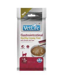 FARMINA Vet Life Cat Gastrointestinal Cream 60 g z kurczakiem i tuńczykiem, kremowy przysmak dla kotów wspierający prawidłowe trawienie