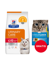 HILL'S Prescription Diet Feline c/d Multicare Urinary Stress 8 kg + nisip pisici 6 kg GRATIS