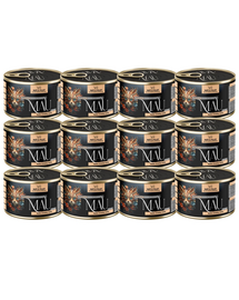 MAU Pate & Filet Rață cu merișoare și melisă 12x185 g hrană umedă pentru pisici sterilizate