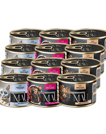 MAU Pate & Filet Mix hrană umedă pentru pisici sterilizate, cu rață, gâscă și cerb 12x185 g