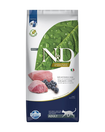 N&D Prime Lamb & Bluberry Cat karma dla dorosłych kotów 10 kg