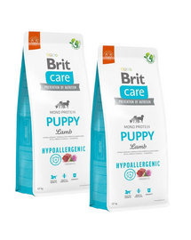 BRIT Care Hypoallergenic Puppy 2x12 kg cu miel, hrană uscată hipoalergenică pentru căței
