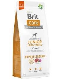 BRIT Care Hypoallergenic Junior Large Breed 2x12 kg hrană hipoalergenică pentru câini juniori de talie mare, cu miel