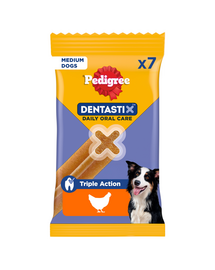 PEDIGREE DentaStix Medium batoane dentare cu pui pentru câini de talie medie 7 buc, 180 g