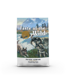 TASTE OF THE WILD Pacific Stream Puppy 2x5,6 kg hrană uscată pentru căței, cu somon afumat