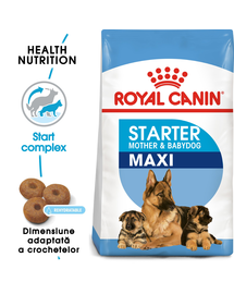 Royal Canin Maxi Starter Mother & Babydog gestatie/ lactatie pui hrana uscata caine, 4 kg