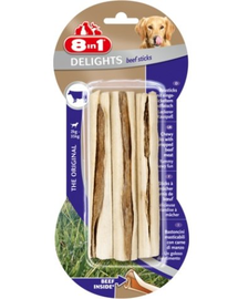 8in1 Recompensă Beef Delights Bone sticks 3 buc