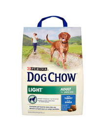 PURINA Dog Chow Light curcan hrană câini adulți 2,5 kg