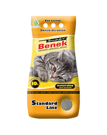 Benek Super Natural Asternut bentonita pentru litiera 10 L, natural