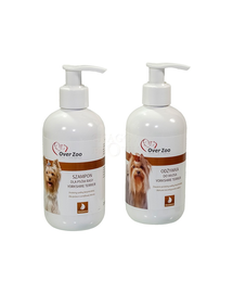 OVER ZOO Set sampon si balsam pentru cainii Yorkshire Terrier (sampon 250 ml + balsam 250 ml)