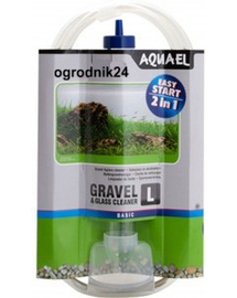 AQUAEL Dispozitiv curățare pietriș și sticlă  L 330 mm