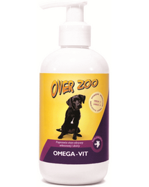 Omega 3 6 câini și pisici piele și blană OVER ZOO Omega-Vit 250 ml