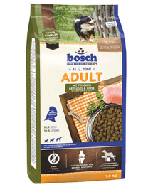 BOSCH Adult Hrana uscata pentru caini adulti, cu pasare si mei 1 kg