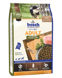 BOSCH Adult Hrana uscata pentru caini adulti, cu pasare si mei 3 kg