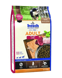 BOSCH Hrana uscata pentru caini adulti, cu miel si orez  3 kg