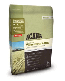ACANA Yorkshire Pork hrana uscata pentru caini cu alergii alimentare 11.4 kg