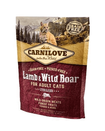 CARNILOVE Cat Sterilised cu miel și mistreț 400 gr