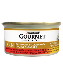 GOURMET Gold Vită și Pui 85 g