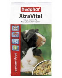 BEAPHAR XtraVital Guinea Pig 1 kg hrană completă cu vitamina C pentru porcușori de Guineea