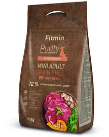 FITMIN Dog Purity Grain free adult mini beef 800 g